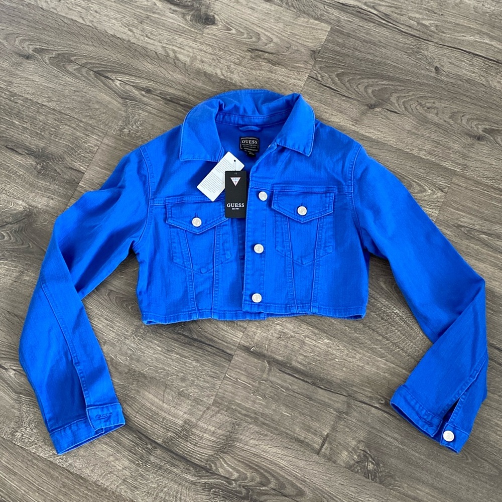 Guess cropped denim jacket, Sz S